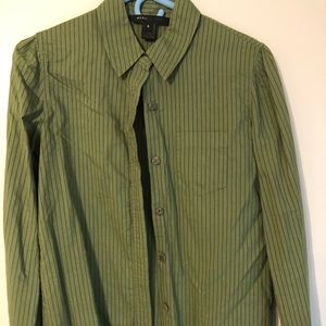 Marc Jacobs button down 100% cotton Olive green
